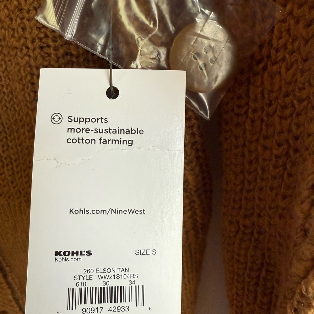 Nine West Brown Cardigan Sweater - Picture 9 of 9